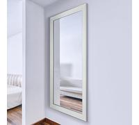 MirrorOutlet, Ivory,163 x 73, XY092-M Manor Off White Ornate Classic Dressing Wall Leaner Mirror 160cm X 73cm 5ft3 x 2ft5