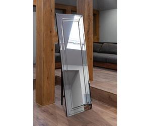 Mirroroutlet Langley All Glass Bevel Free Standing Cheval Dress Mirror 5Ft7 X 1Ft11, 170Cm X 58Cm