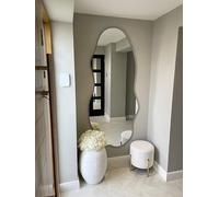 MirrorOutlet Large Irregular Organic Pebble, Frameless Mirror Wall Mounted: Asymmetrical Home Decor Mirror for Bathroom, Entryway, Bedroom & Living Room: Size 180CM X 80CM