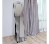 MirrorOutlet Large Modern Cheval Venetian Glass Double Framed Free Standing Mirror 4ft11 x 1ft4 150cm x 40cm, (YC119)