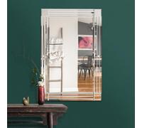 MirrorOutlet Milton Bevelled Square Corner Wall Mirror