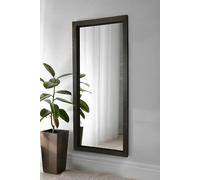 MirrorOutlet Modern Italian Rich Brown Wood Hand Made Wall Mirror 163cm x 72cm 5ft4 x 2ft4