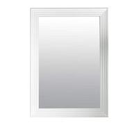 MirrorOutlet New Modern Bright White Layered Wall Mirror 3Ft6 X 2Ft6 1060 X 756Mm, White