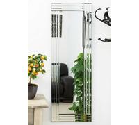 MirrorOutlet Oakley All Glass Triple Edge Bevelled Dress Mirror 120 x 40 CM in Silver | Size: 1 Pack MirrorOutlet Silver 1 Pack