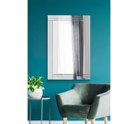 MirrorOutlet Oakley All Glass Triple Edge Bevelled Large Dress Mirror 120 X 80 Cm