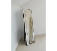New Double Bevel Large Modern Venetian Cheval Free Standing Mirror 5Ft X 1Ft3 (150 X 40cm)