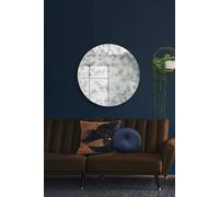 MirrorOutlet Round Circular Antiqued Mirror with Polished Edge 39"x39" (100x100CM) in Silver | Size: 1 Pack MirrorOutlet Silver 1 Pack