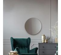 MirrorOutlet Round Circular Frameless Bevelled wall Mirror: 60cm - Elegant Wall-Mounted Circular Mirror