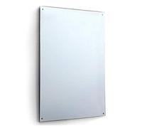 MirrorOutlet Safety Backed 5Ft X 3Ft Large Mirror Glass with 4 holes 152cm X 91cm Home Gym Or Bathroom 4mm Thick