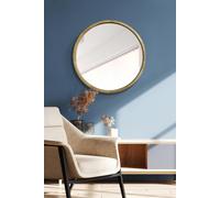 MirrorOutlet Solid Oak Round Deep Dish Framed Mirror 31" X 31" (80CM X 80CM) in Beige | Size: 1 Pack MirrorOutlet Beige 1 Pack