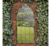 Mirroroutlet Somerley Rustic Arch Garden Mirror 115 X 50 Cm