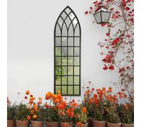 Mirroroutlet Somerley Rustic Arch Large Garden Mirror 140 X 40.5Cm