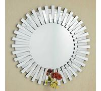 Mirroroutlet Sunburst All Glass Stylised Decorative Mirror 120 X 120