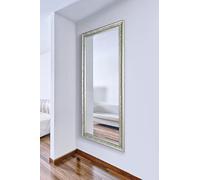 MirrorOutlet - The Antic - Silver Framed Bevelled Mirror 63" X 29" (160 X 73cm) Premium Silver Mirror Glass