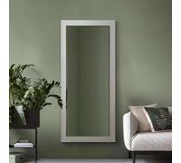 MirrorOutlet - The Antic - White Framed Bevelled Mirror 63" X 29" (160 X 73cm) Premium Silver Mirror Glass