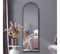 Black Framed Arched Leaner/Wall Mirror 63" X 21" (160CM X 53CM) MirrorOutlet Black 1 Pack
