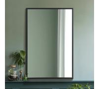 Mirroroutlet The Artus Black Aluminium Edged Wall Mirror 40Cm X 60Cm