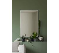 MirrorOutlet The Artus - Black Modern Aluminium Edged Wall Mirror 24" X 16" (60CM X 40CM) Silver Mirror Glass