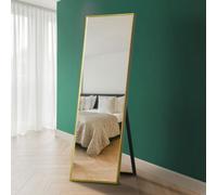 MirrorOutlet The Artus - Gold Modern Aluminium Edged Cheval Mirror 67" X 23" 170cm X 58cm Silver Mirror Glass
