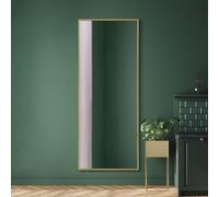 MirrorOutlet The Artus - Gold Modern Aluminium Edged Wall Mirror 4ft11 X 2ft (150CM X 60CM) Silver Mirror Glass