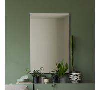 Mirroroutlet The Artus Silver Aluminium Edged Wall Mirror 60Cm X 40Cm