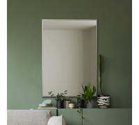 Mirroroutlet The Artus Silver Aluminium Edged Wall Mirror 70Cm X 50Cm