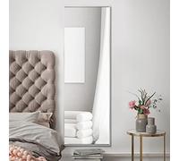 MirrorOutlet The Artus - Silver Modern Aluminium Edged Wall Leaner Mirror 47" X 16" (120CM X 40CM) Silver Mirror Glass.…