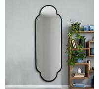 Mirroroutlet The Duplici Black Metal Framed Double Arched Oval Wall Mirror 170Cm X 59M