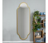 Mirroroutlet The Duplici Gold Metal Framed Double Arched Oval Wall Mirror 170Cm X 59M