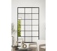 MirrorOutlet The Fenestra Black Modern Window Leaner / Wall Mirror 79" X 47" 200CM X 120CM | Size: 1 Pack MirrorOutlet Black 1 Pack