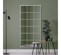 Mirroroutlet The Fenestra White Modern Window Leaner / Wall Mirror 174Cm X 85Cm