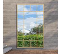 Gold Modern Wall & Leaner Garden Mirror 79"x 47" 200x120cm MirrorOutlet Gold 1 Pack