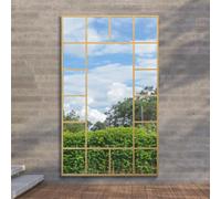 Gold Modern Wall & Leaner Garden Mirror 79"x 47" 200x120cm MirrorOutlet Gold 1 Pack