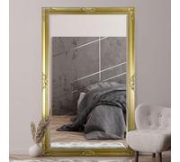 MirrorOutlet - The Kingsbury - Gold Framed Bevelled Mirror 66" X 42" (166 X 105cm) Premium Silver Mirror Glass