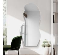 Mirroroutlet The Lacuna Frameless Pond Leaner / Wall Mirror 47" X 20" (120Cm X 50Cm)