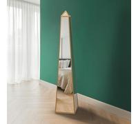 MirrorOutlet The Obelisk - New Gold Metal Edged Mirrored Ornament 59" X 12" X 12" (150CM X 30CM X 30CM)