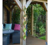 Mirroroutlet The Quinque Gold Metal Framed Tear Drop Garden Wall Mirror 124Cm X 15Cm)