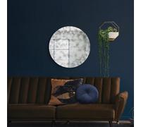 Mirroroutlet The Vetus Round Circular Antiqued Mirror With Polished Edge80 X 80Cm