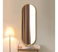 Mirroroutlet Vultus - New Gold Metal Framed Double Arched Wall Mirror 63" X 22" (160Cm X 55Cm)