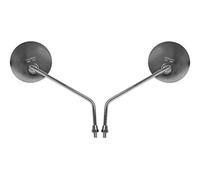 Mirrors 8mm Chrome Round Left & Right Early Style (Pair)