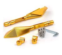 Mirrors Accessories CNC Aluminum Motorcycle Mirrors Moto Rearview Blind Spot Side Mirror For SUZUKI GSR 750 2011-2018 600 400 2008-2012(Gold)