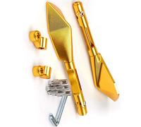 Mirrors Accessories CNC Aluminum Motorcycle Mirrors Rearview Blind Spot Side Mirror For Y-AMAHA XMAX 125/250/300/400 Max NMAX 125 YZF R3 R1(Gold)