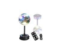 Mirrors Ball Light with Remote, 23 RGBW LED Adjustable Rotating