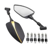 Mirrors Compatible With R1200GS For R1200RT Motorcycle Rearview Left&Right Rear View Mirrors Housing Side Mirror Motorcycle Bar End Mirrors(Yellow)