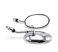 Mirrors Compatible With Rebel For CL300 For CB125R The Motorcycle Handlebar Mirror Motorcycle Rear Side Mirror Motorcycle Side Rearview Mirror(Silver)