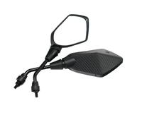 Mirrors Motorcycle 2pcs/pair Motorcycle Rearview Mirror Electric Car Rear Side Convex Mirror 8mm 10mm Carbon Fiber(10mm Screw)