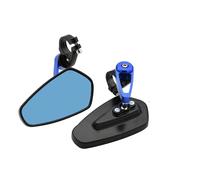 Mirrors Motorcycle 7/8" 22mm CNC Motorcycle Rearview Mirrors Universal Glass Scooter Bar Handlebar Mirror For Sur-Ron For SurRon For Light Bee S & X Motorcycle Mirror(Blue)
