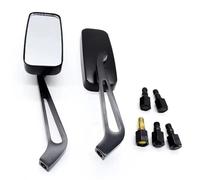 Mirrors Motorcycle For Kawasaki For Vulcan For VN 800 900 1500 1600 1700 2000 Pair 8mm 10mm Motorcycle Rear View Side Mirrors Custom(Transparent lens)