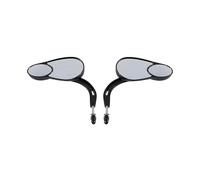 Mirrors Motorcycle Rearview For Touring Electra For Street Glide Road King Fat Bob Boy For Sportster 883 1200 For Softail Motorcycle Split Mirrors(Black)
