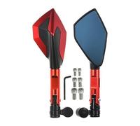 Mirrors Motorcycle Side Rear Motorcycle Rearview Mirror CNC Side Mirrors Thread Size 10MM 8MM For XADV X-ADV 750 X ADV ADV150 150(2-Red)